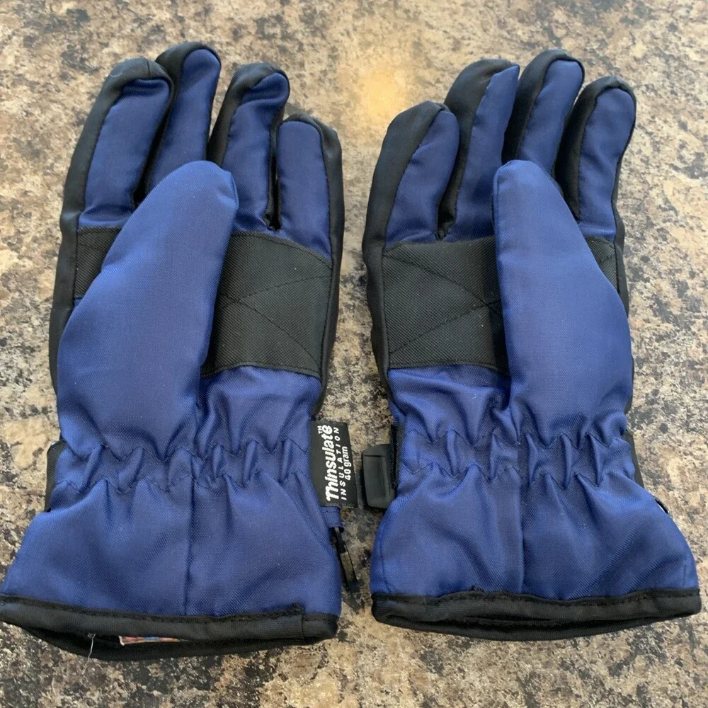 Marvel‎ Thinsulate Blue Spiderman Gloves Boys Size M
